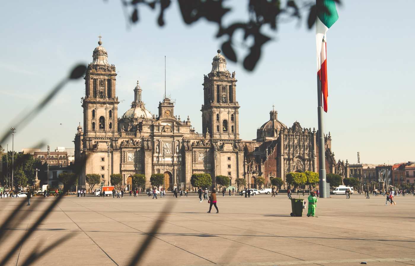 Praça na Cidade do México, no México, um dos melhores países para imigrantes morarem