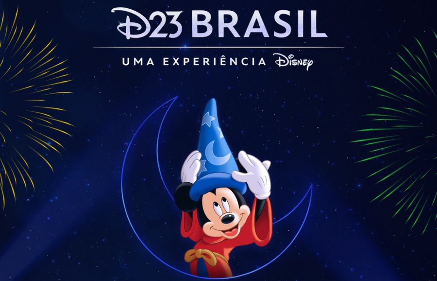 Anúncio das datas da D23, evento da Disney, no Brasil.