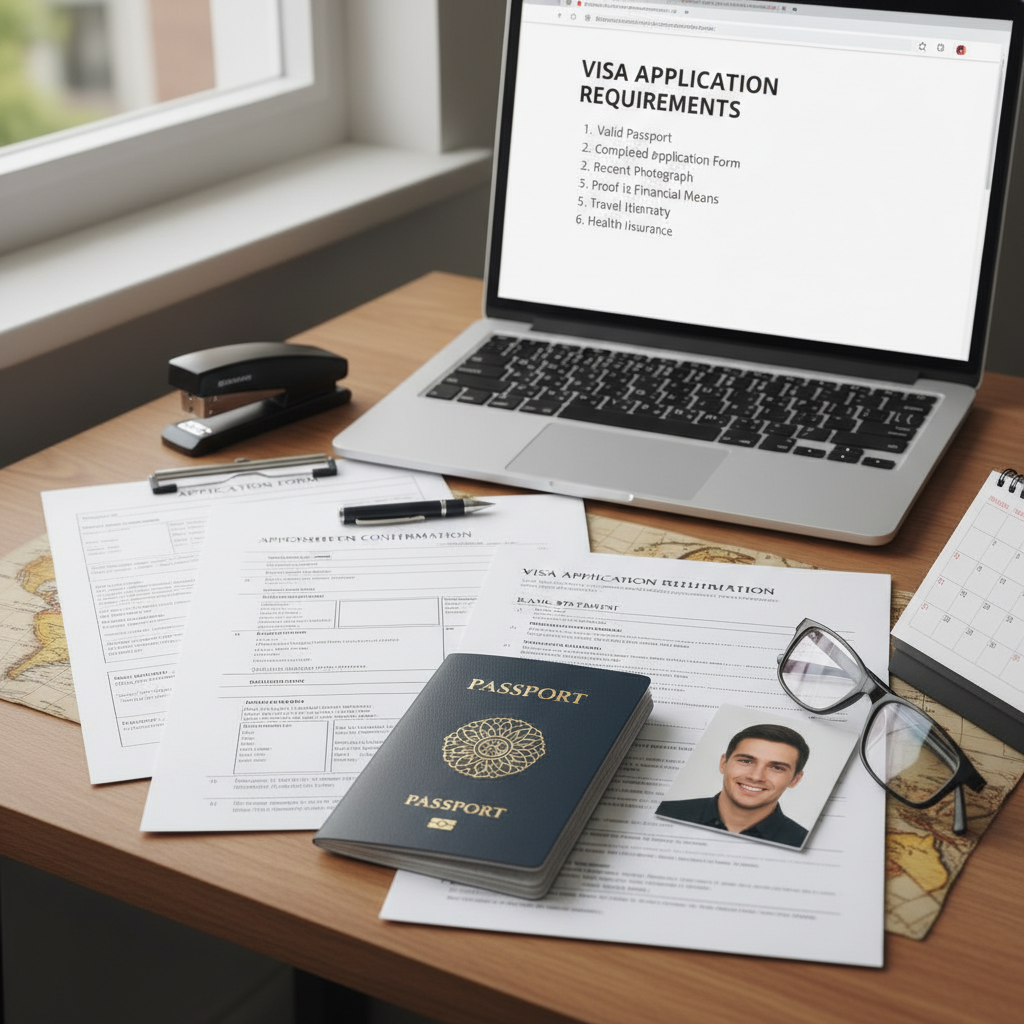 Requisitos gerais para solicitação de visto
